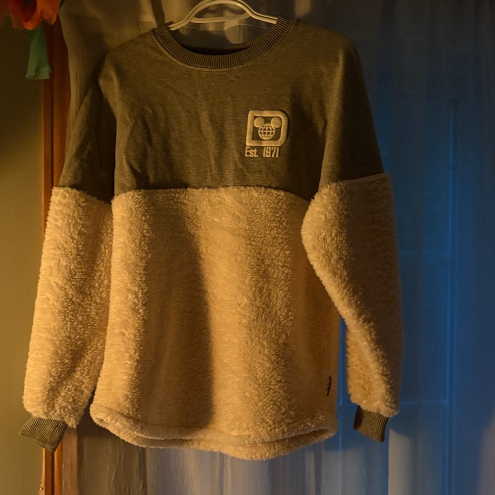 Disney Gray and Cream Sweatshirt
